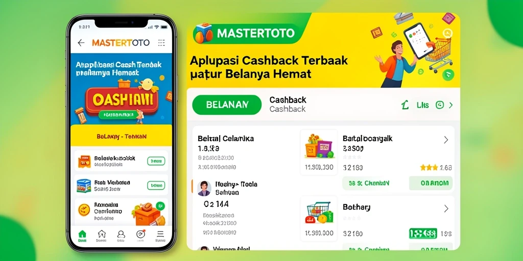 Tampilan antarmuka MASTERTOTO dengan fitur Cashback yang menarik.