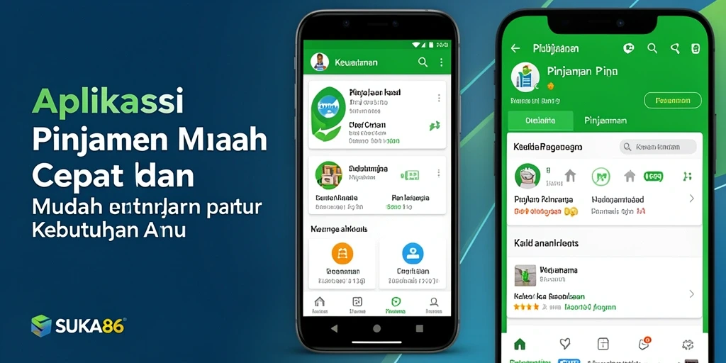 Tampilan antarmuka SUKA86 yang sederhana dan fungsional untuk pengajuan pinjaman.